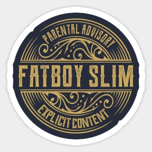 Fatboy Slim Vintage Ornament Sticker